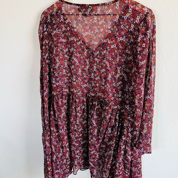 Lane Bryant Belle Floral Women’s Flowy Button Front Babydoll Blouse Size 14/16 - Picture 8 of 10